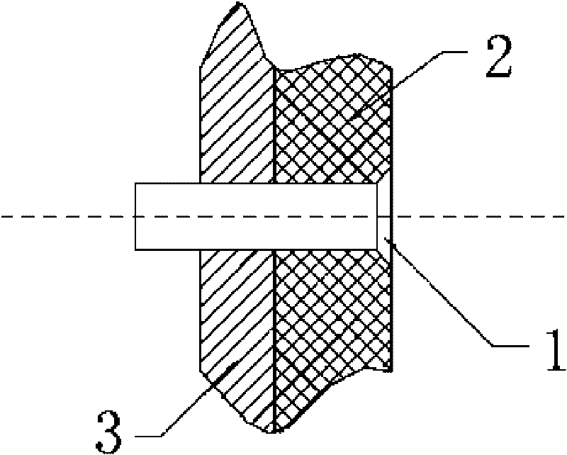 Low-voltage electromagnet riveting method of metal-composite material combined structure