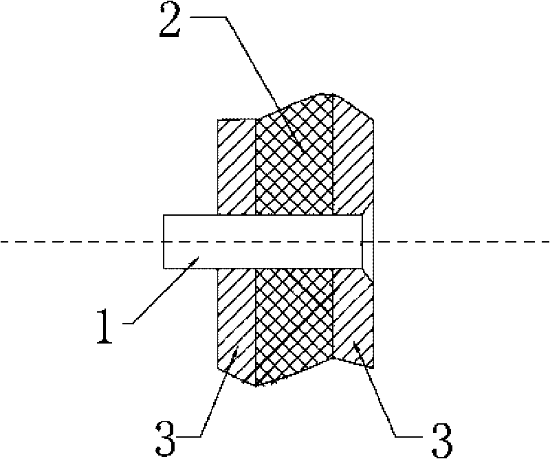 Low-voltage electromagnet riveting method of metal-composite material combined structure