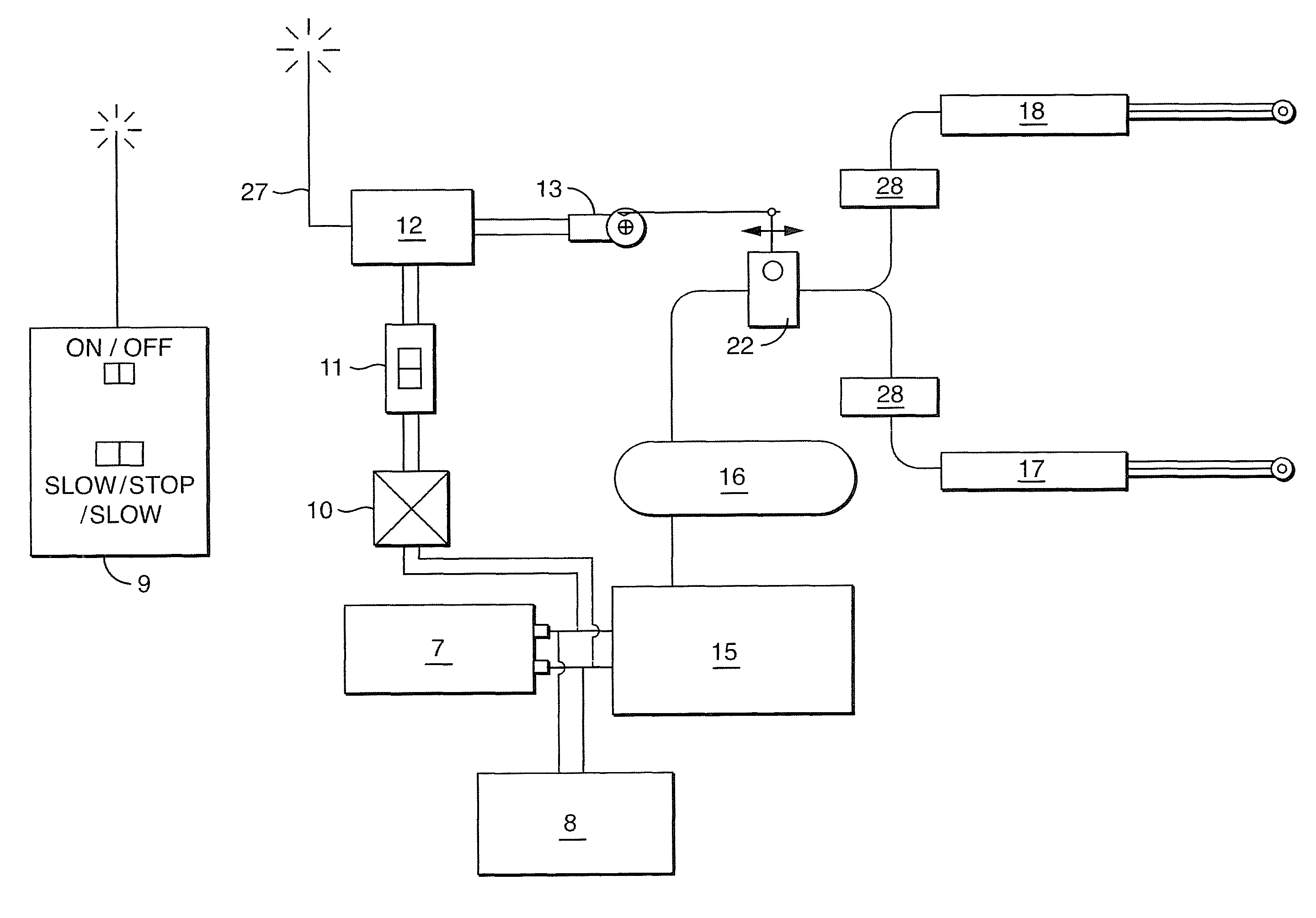 Remotely-controlled traffic control system