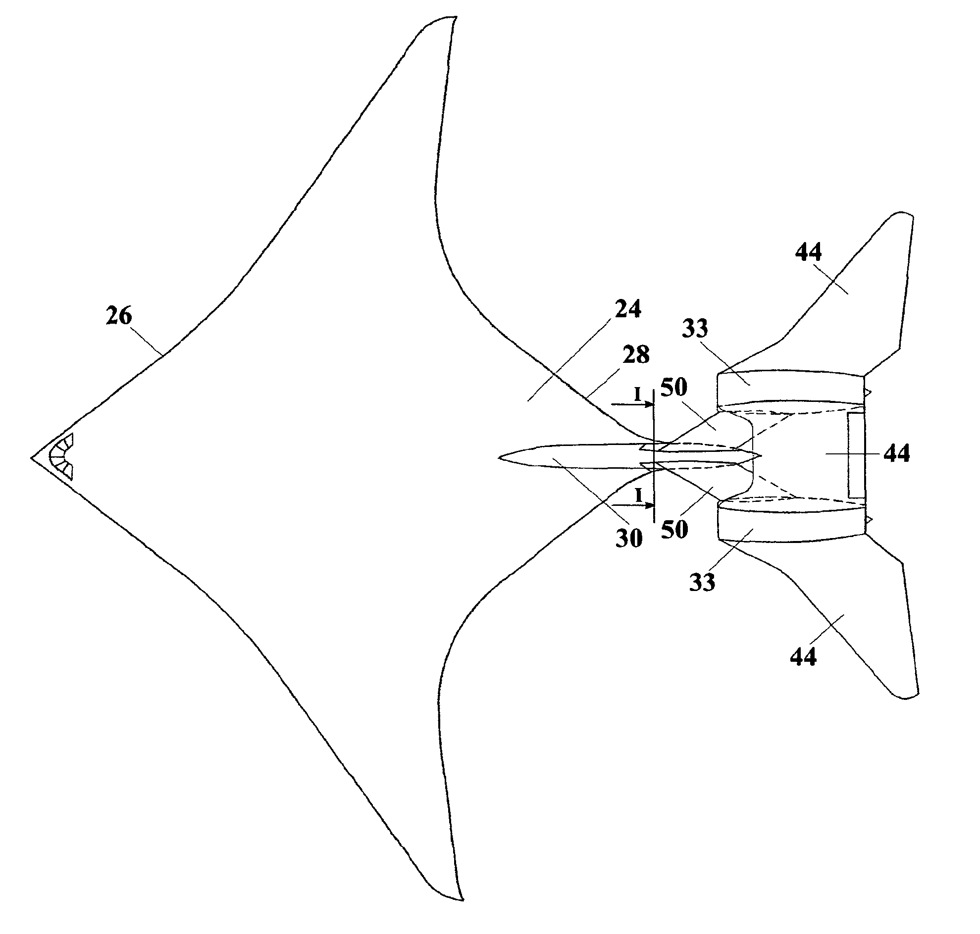 Longitudinal flying wing aircraft