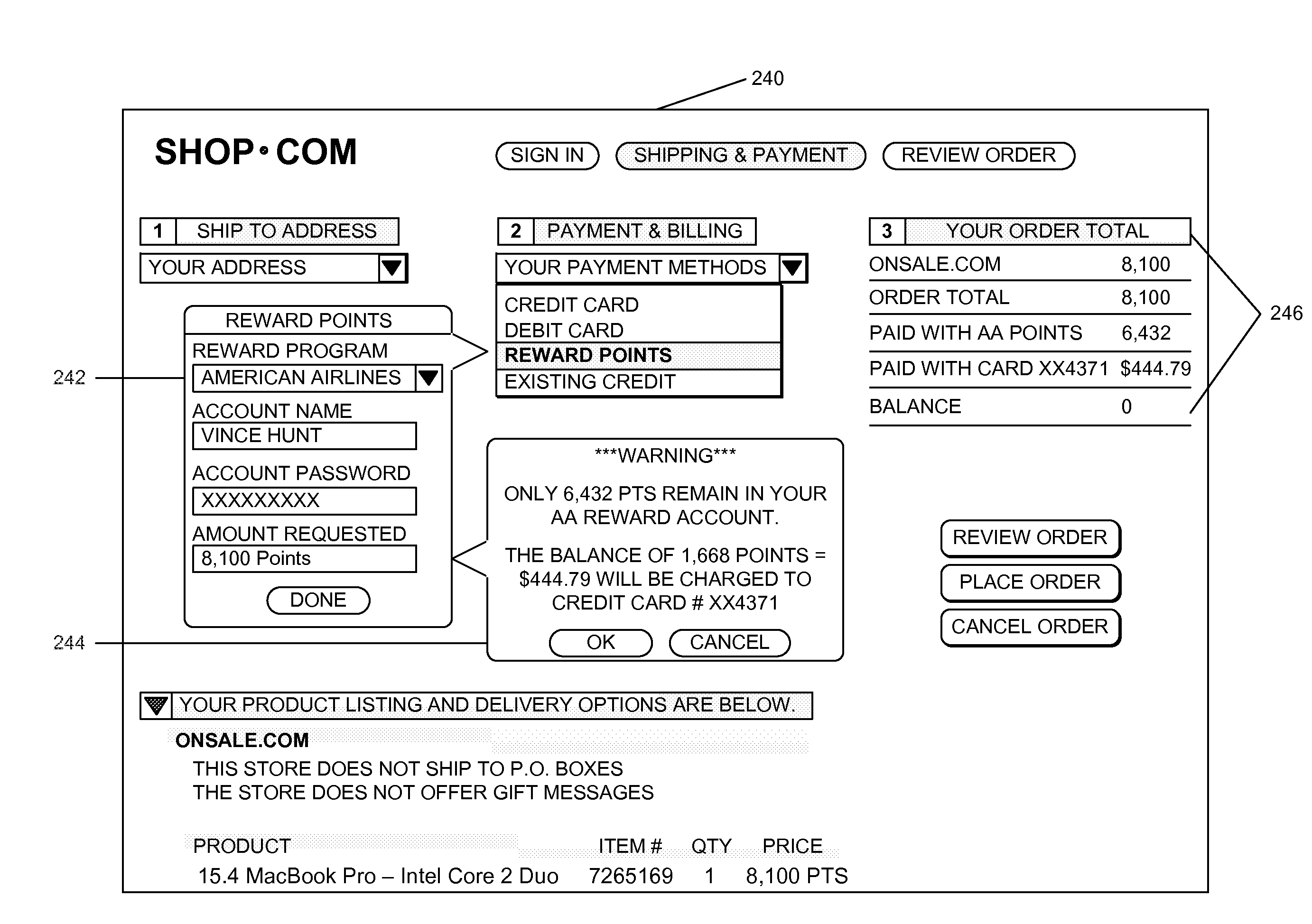 Multi-Merchant Reward Points Payment System