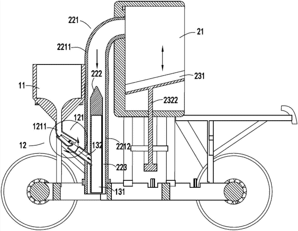 A quantitative sowing device having a fertilizing function