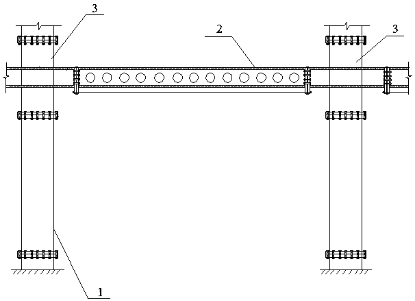 Frame System and Construction Method of Hollow Concrete Steel Tube Integral Joints