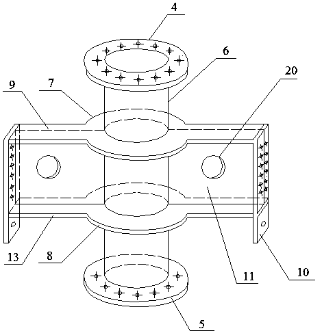 Frame System and Construction Method of Hollow Concrete Steel Tube Integral Joints