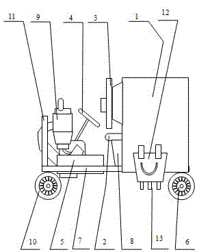 Driving/running type galling treatment machine