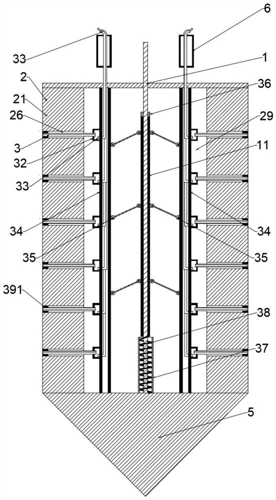 Real-time in-situ collecting and monitoring device for interstitial water of lake and reservoir bottom mud