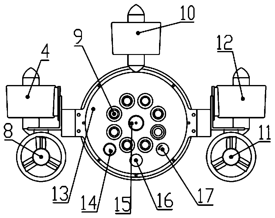 Micro-miniature underwater robot with power-off protection and power-off control method