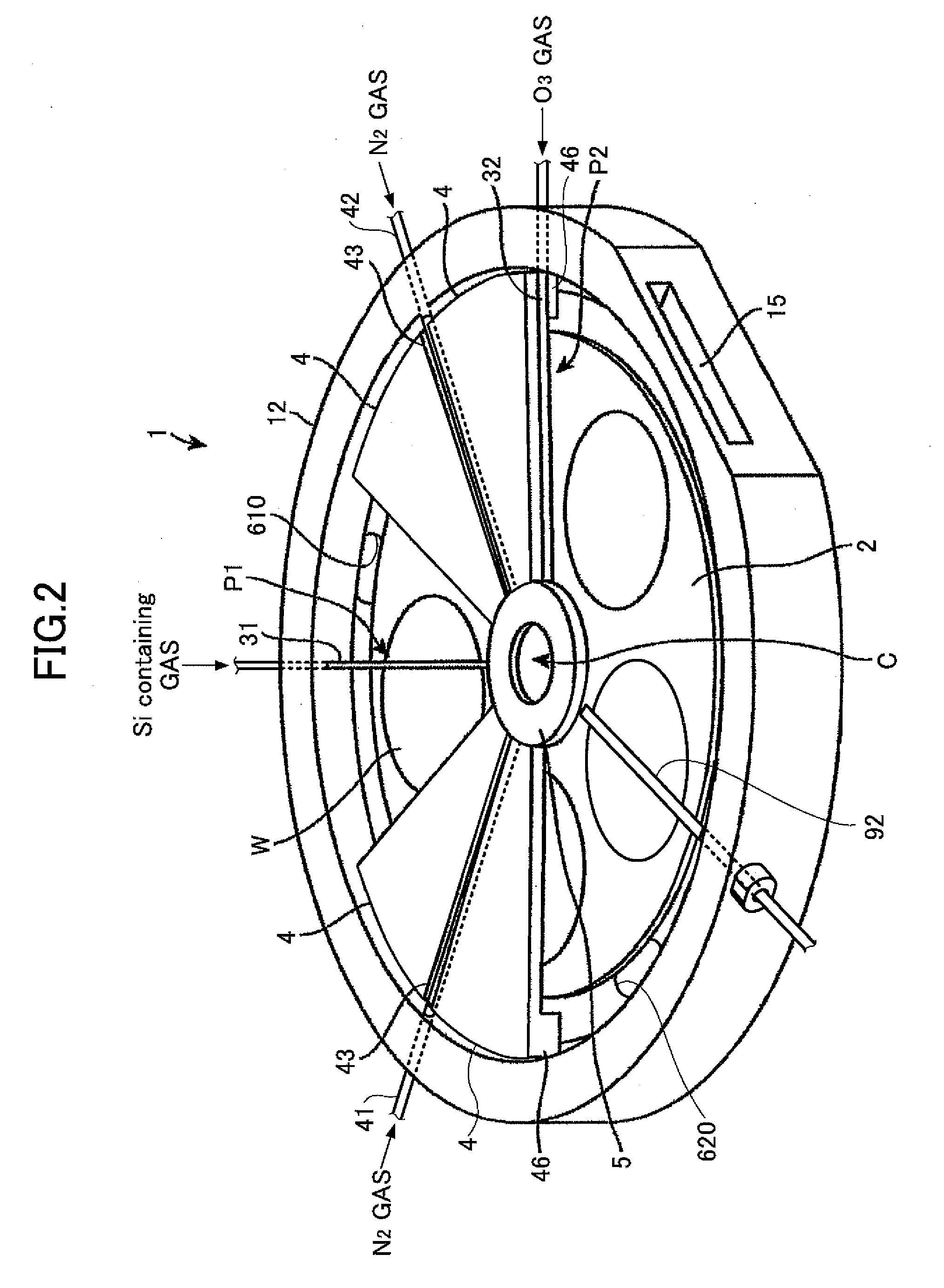 Particle reducing method and film deposition method