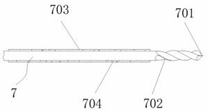 Composite material arc-shaped tooth bevel gear scraping cutter