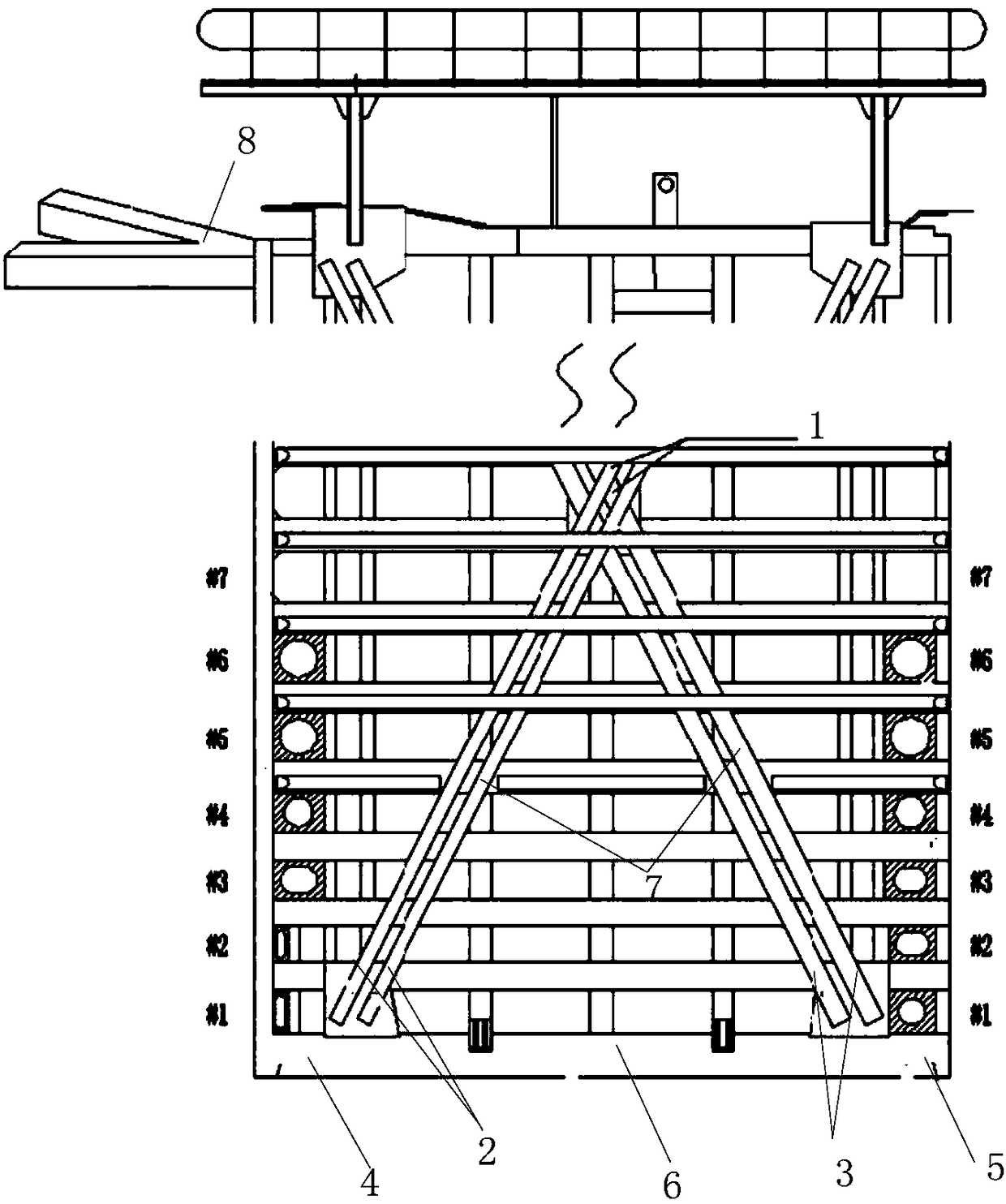 A sensor arrangement method for on-line monitoring of the health status of a ship lock miter door