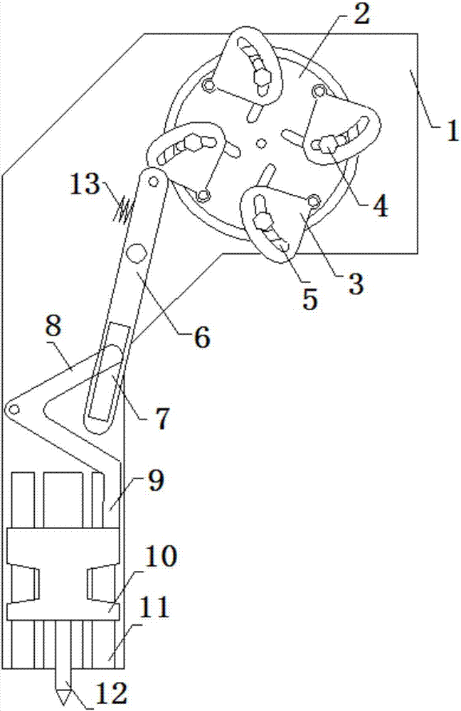 An adjustable punching mechanism