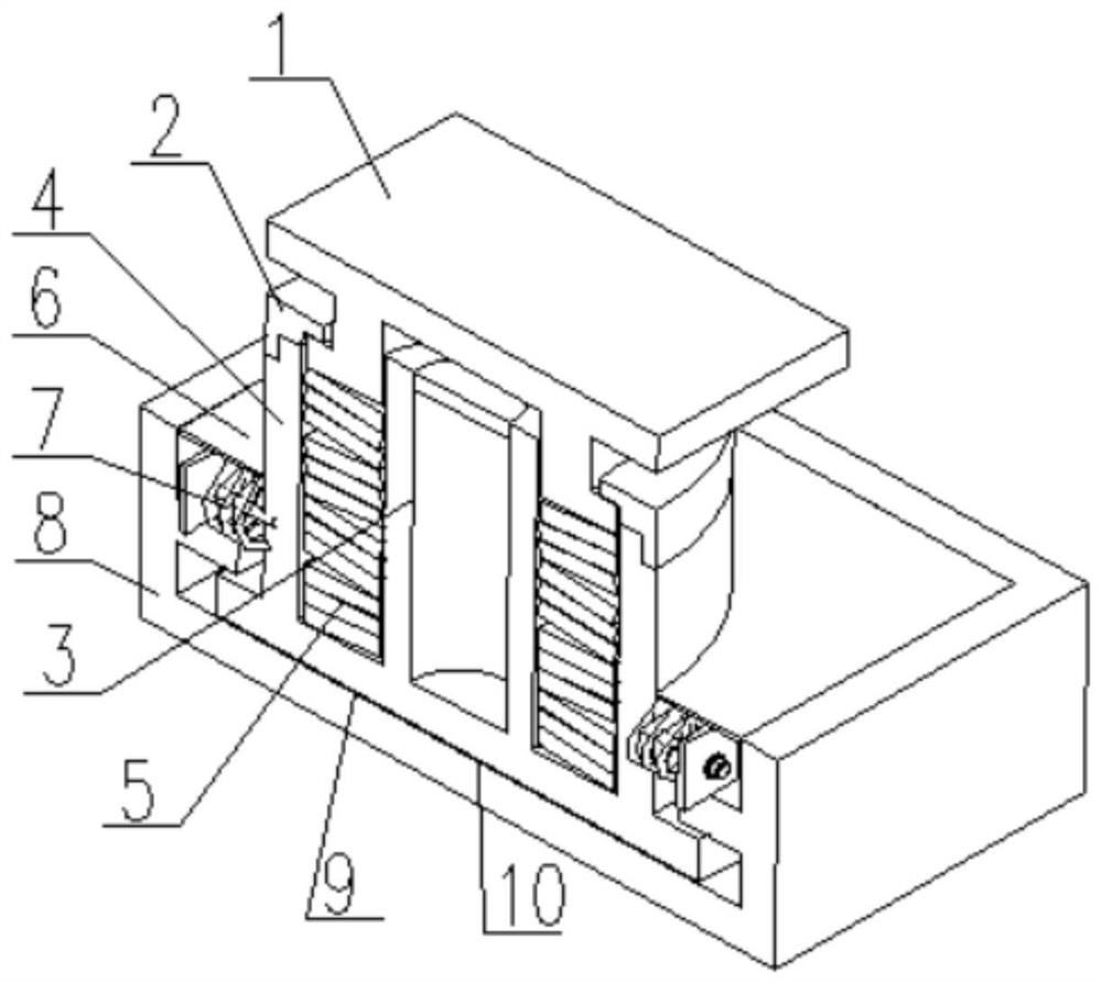 Belleville spring combined type three-dimensional vibration double-control steel support