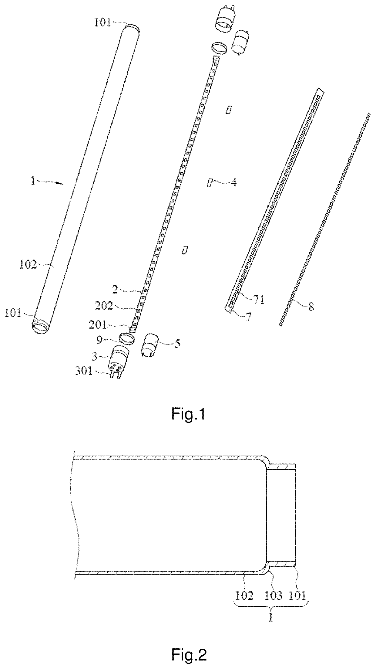 LED lamp and its power source module