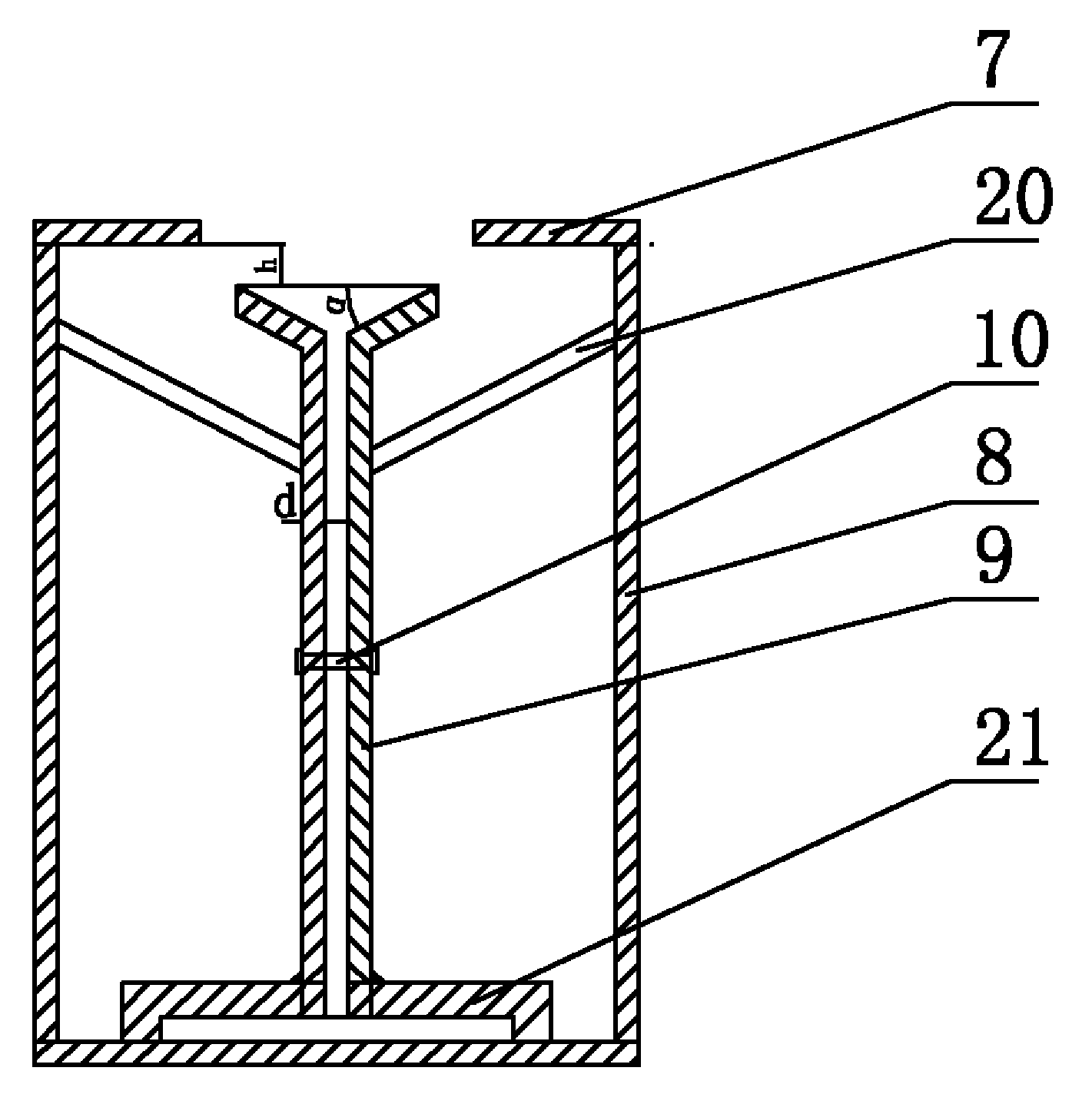 Guide die structure for growing extra-thick monocrystal alumina wafer