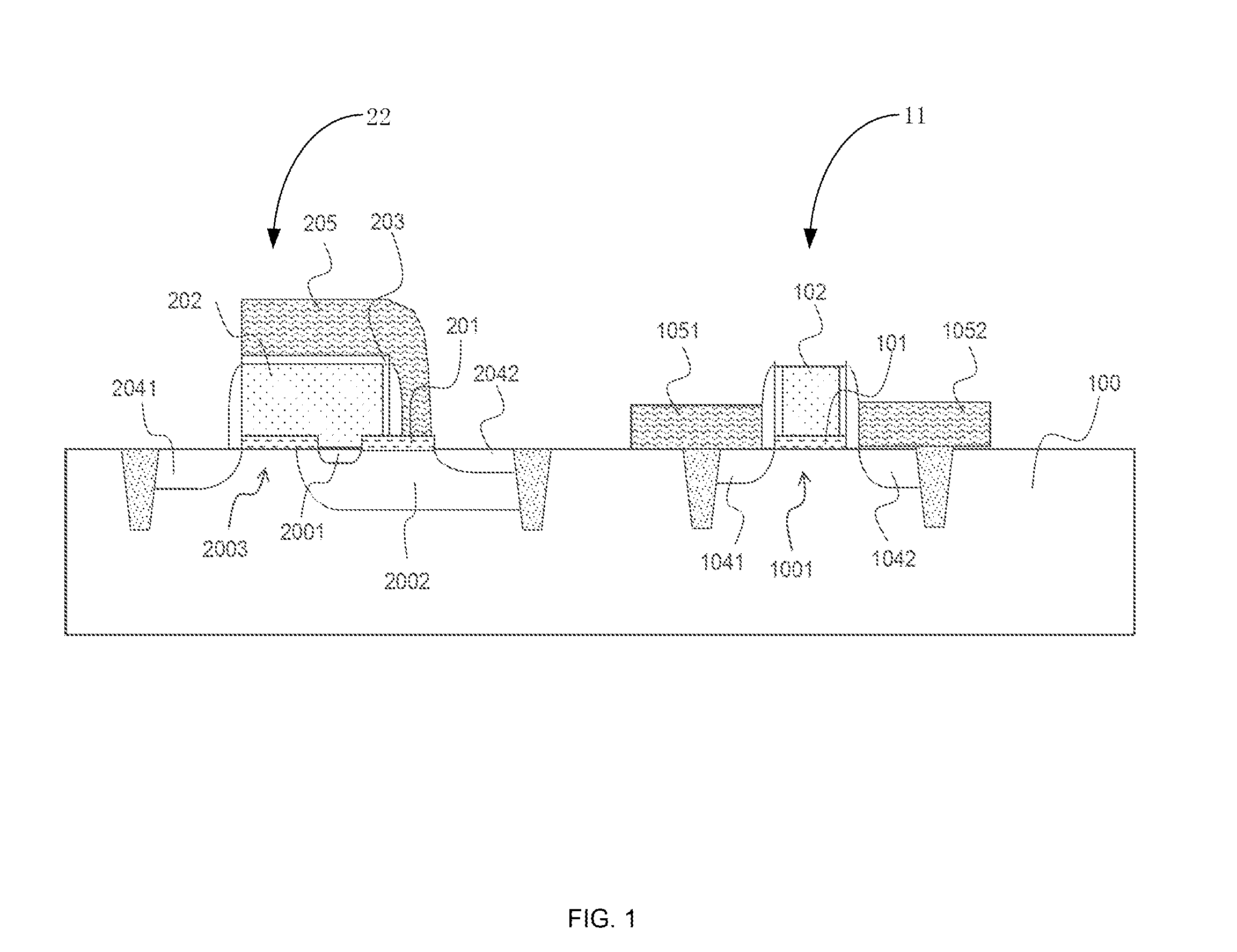 Semiconductor device, related manufacturing method, and related electronic device