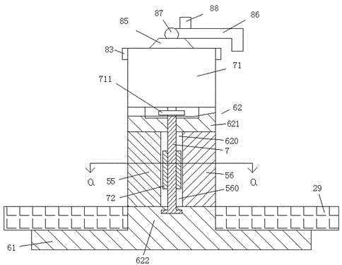 Plate fixing device for welding which is capable of water-cooling and is provided with LED lamps