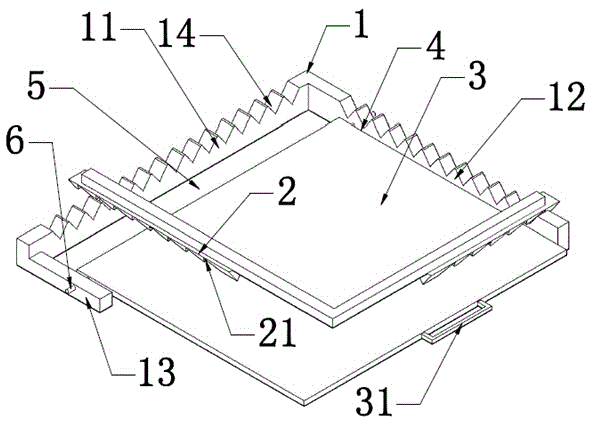 Glass fragment state detection device