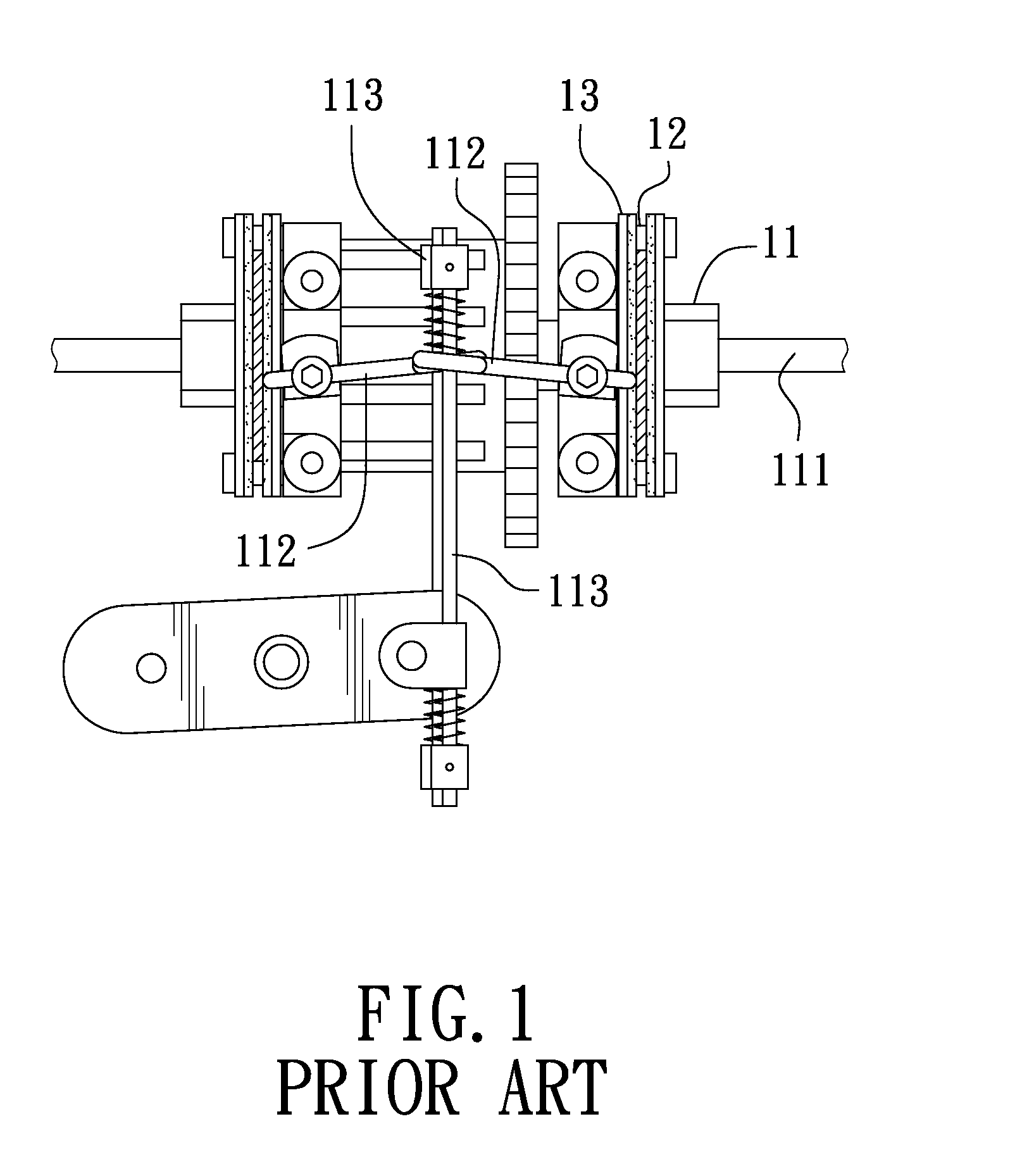 Braking ratio device for a remote control model car