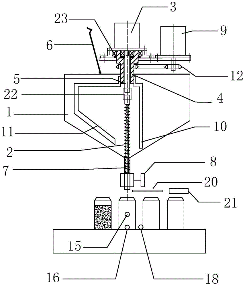 Automatic filling machine for filling of oil-prepared particle sauce material easy to layer