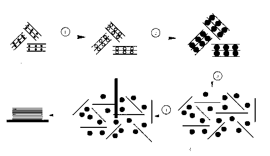 Method for preparing thermoelectric film by using layer by layer self-assembly