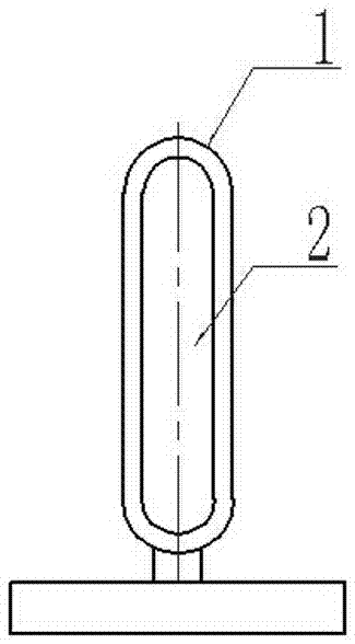 Quenching chuck for straight section on end portion of automobile plate spring