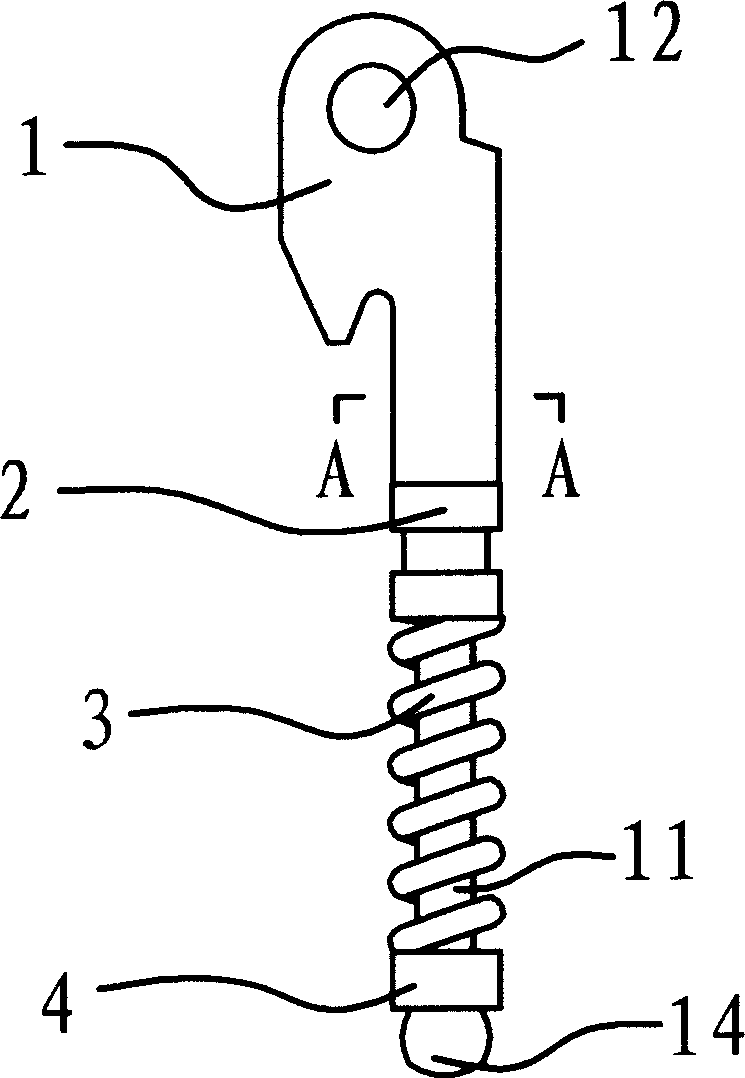 Manufacturing method of spring core of elastic glasses foot