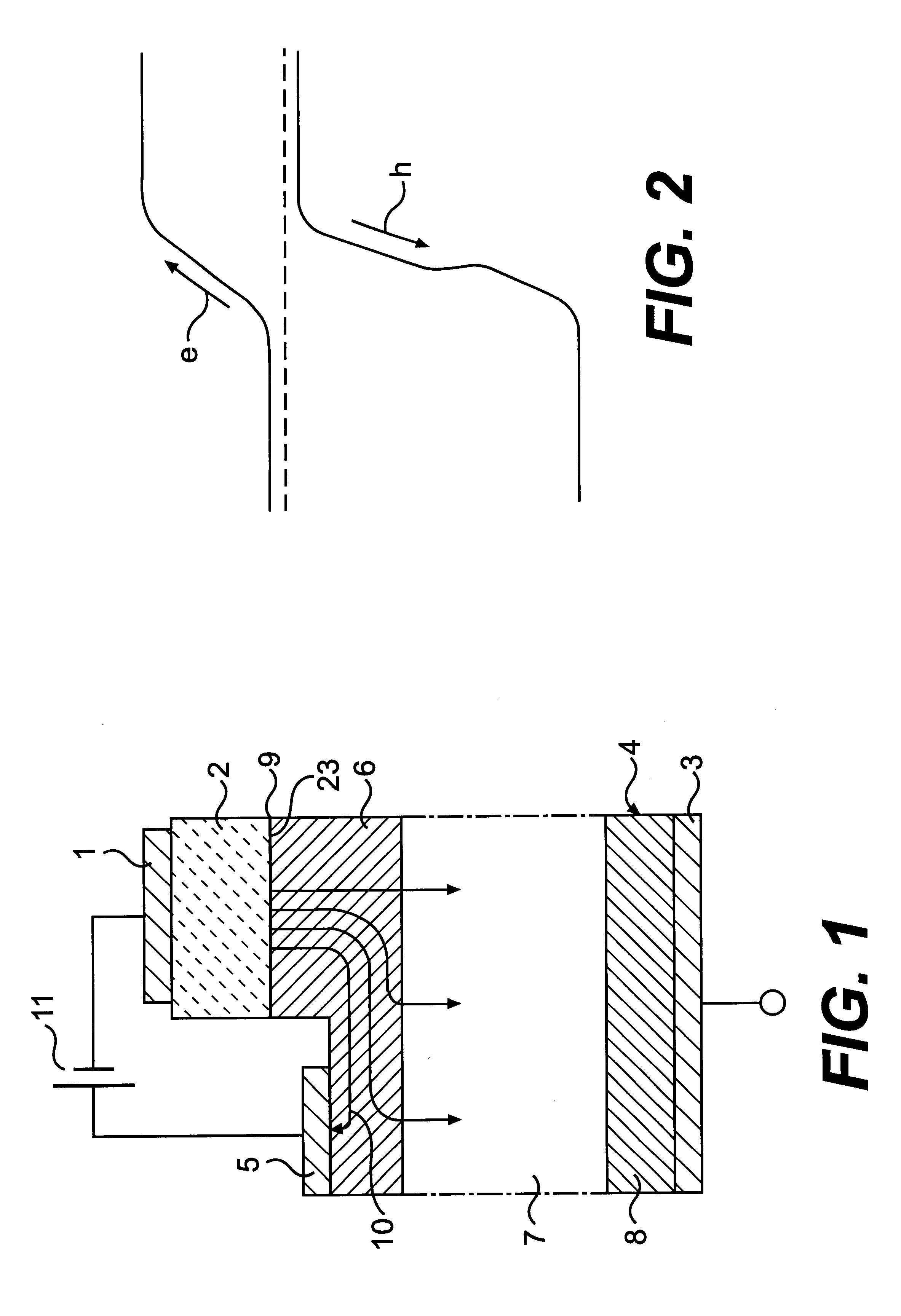 Bipolar transistor having a low doped drift layer of crystalline SiC