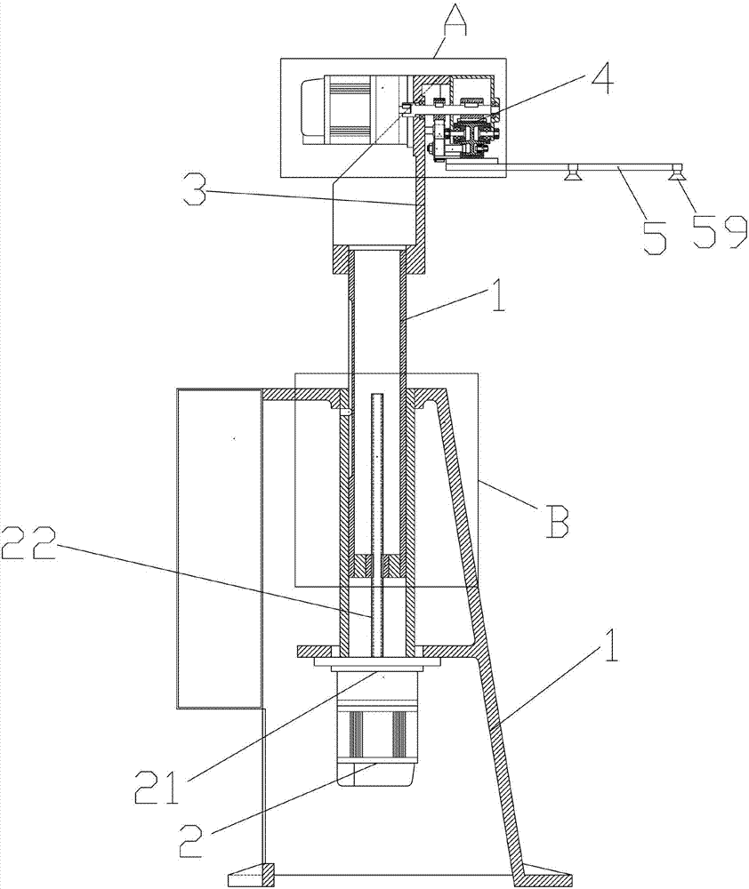 Quadratic-element manipulator with small machine table