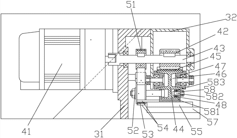 Quadratic-element manipulator with small machine table