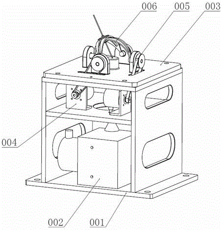 Measurement device for tail spatial position of robot