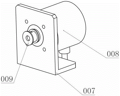 Measurement device for tail spatial position of robot