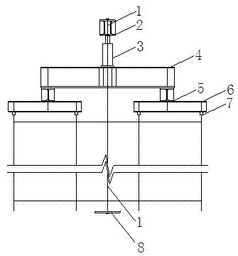 Loading device for high formwork support system full-scale test