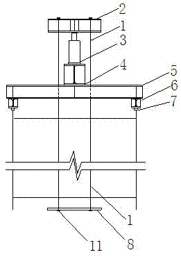 Loading device for high formwork support system full-scale test