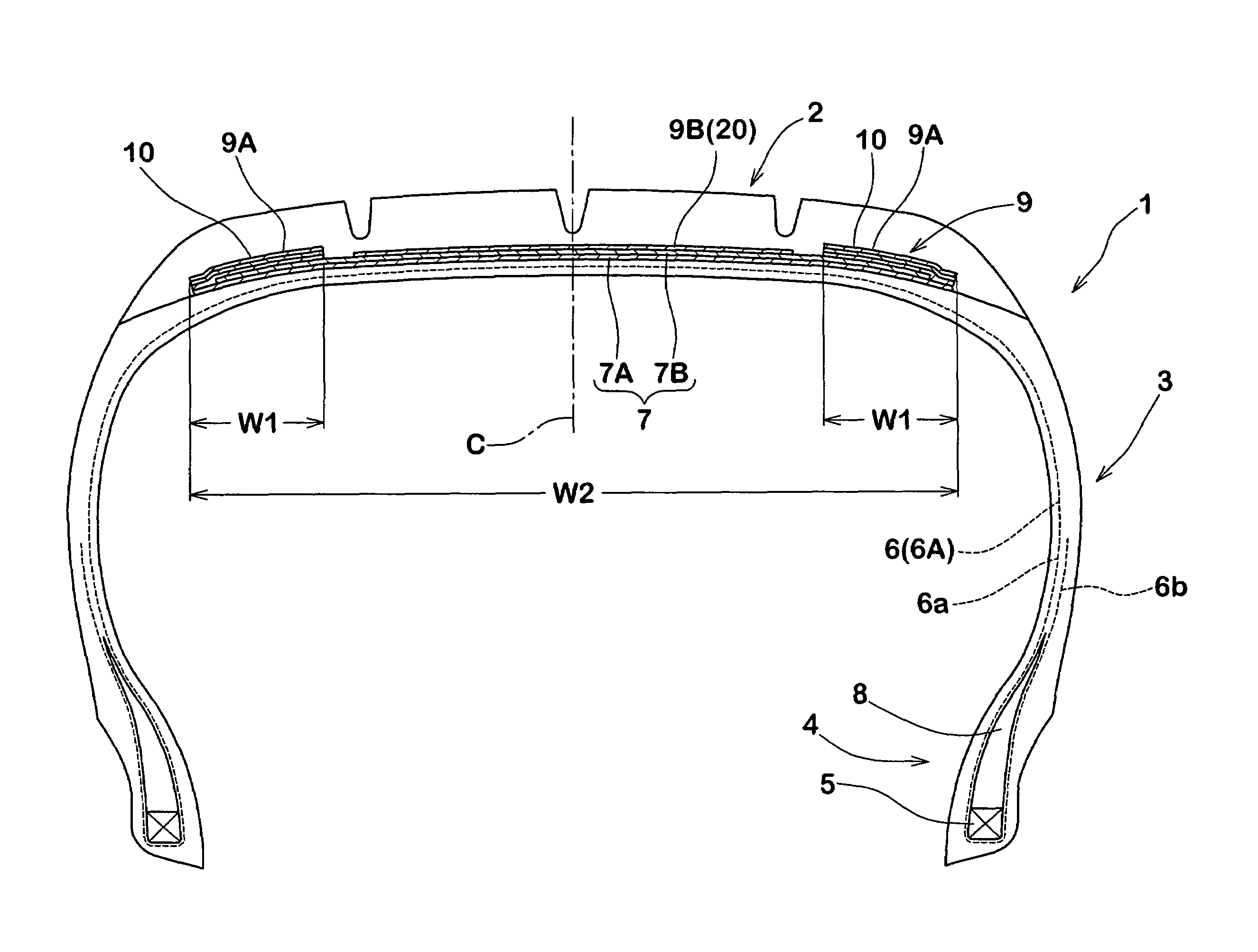 Pneumatic radial tire