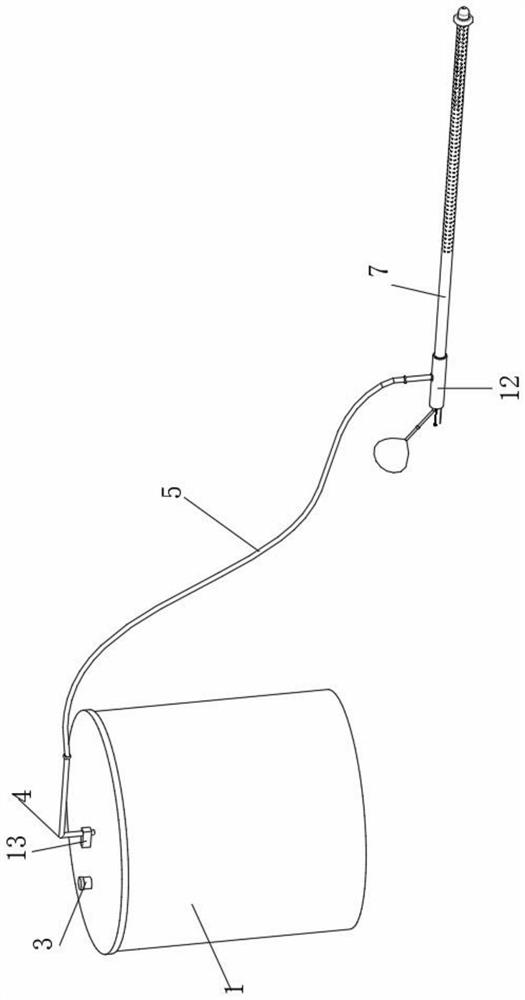 Urinary tract flushing device for urinary surgery