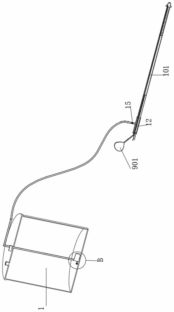 Urinary tract flushing device for urinary surgery