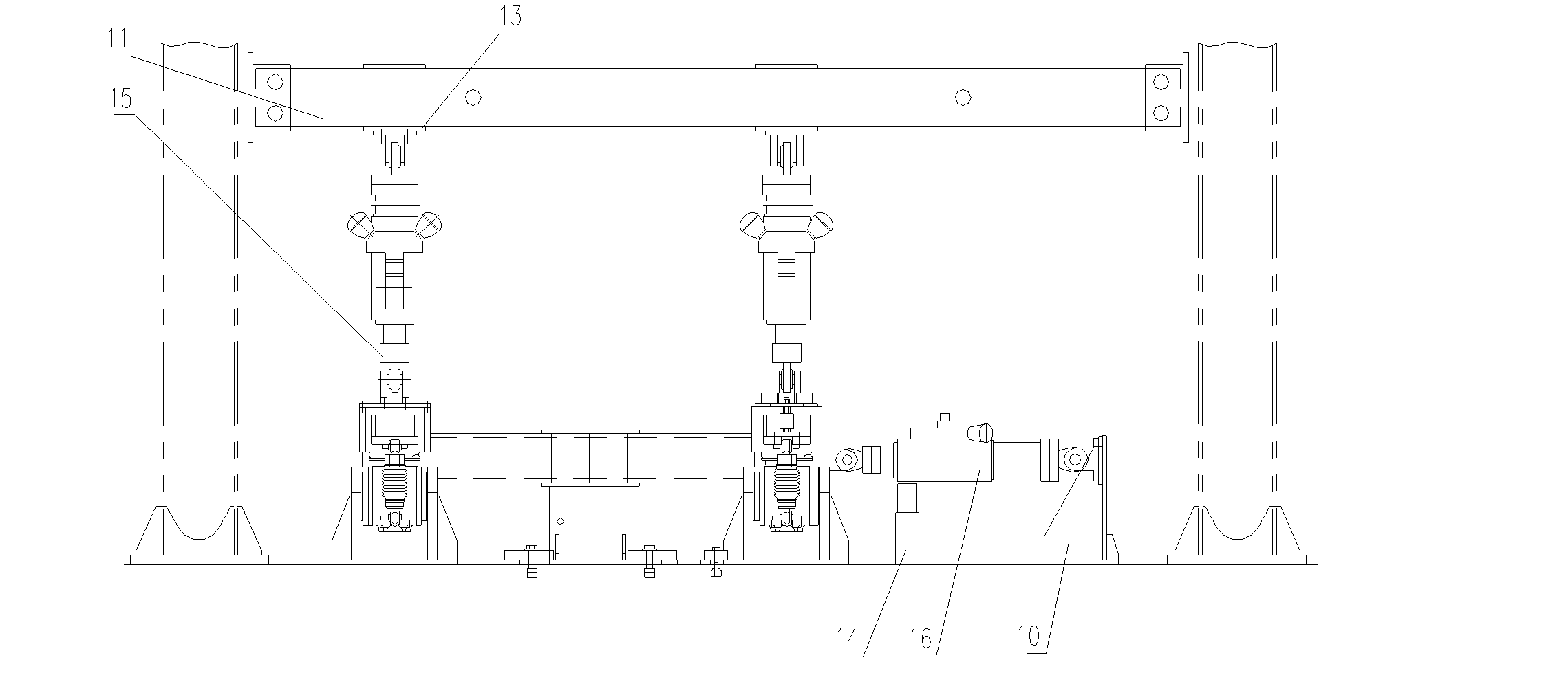 Rotating arm type axle box force measuring device and method thereof