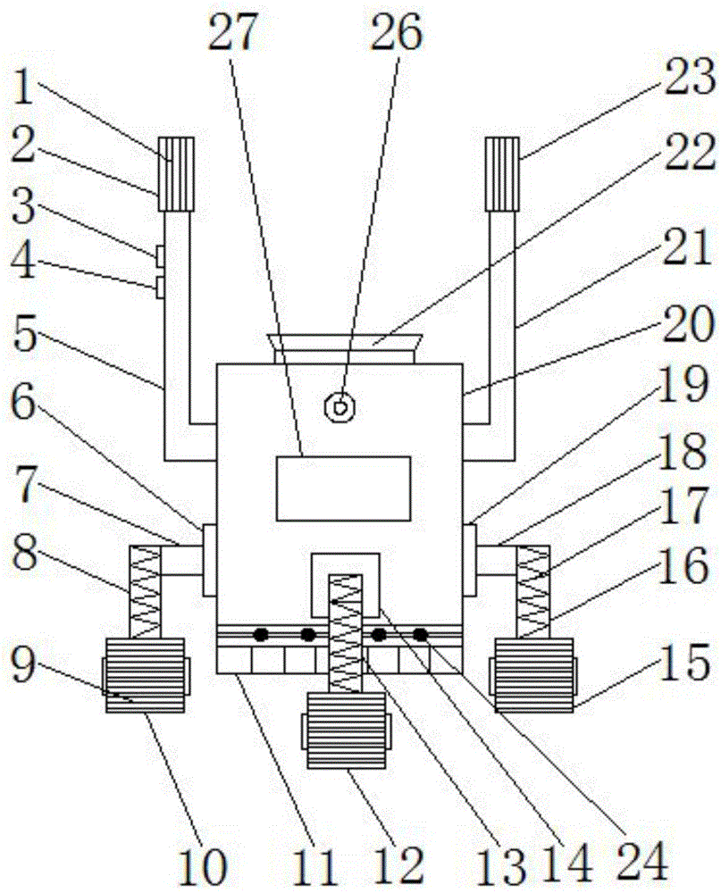 A mobile grouting device for building construction