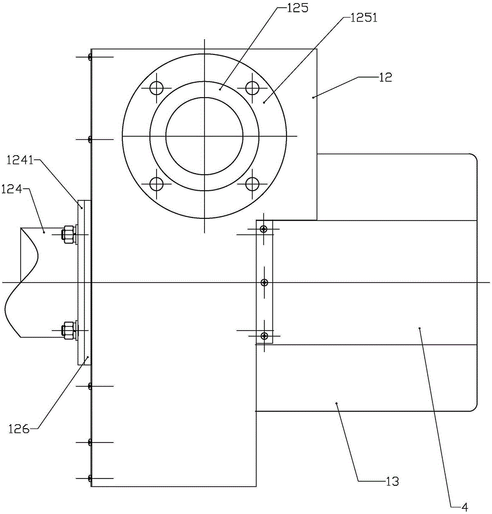 Symmetric interchange structure circulation draught fan