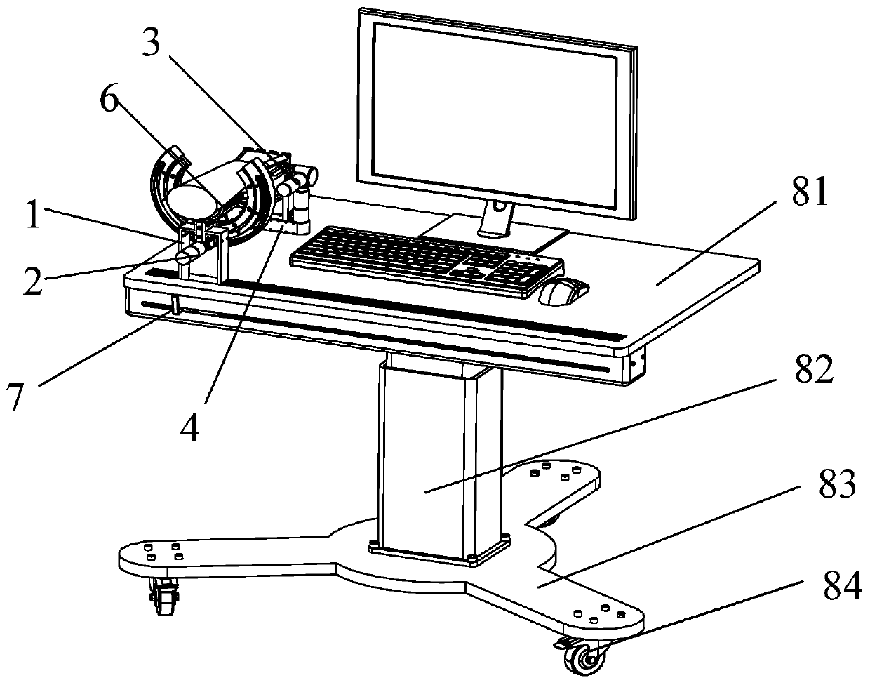 Wrist rehabilitation robot with three degrees of freedom