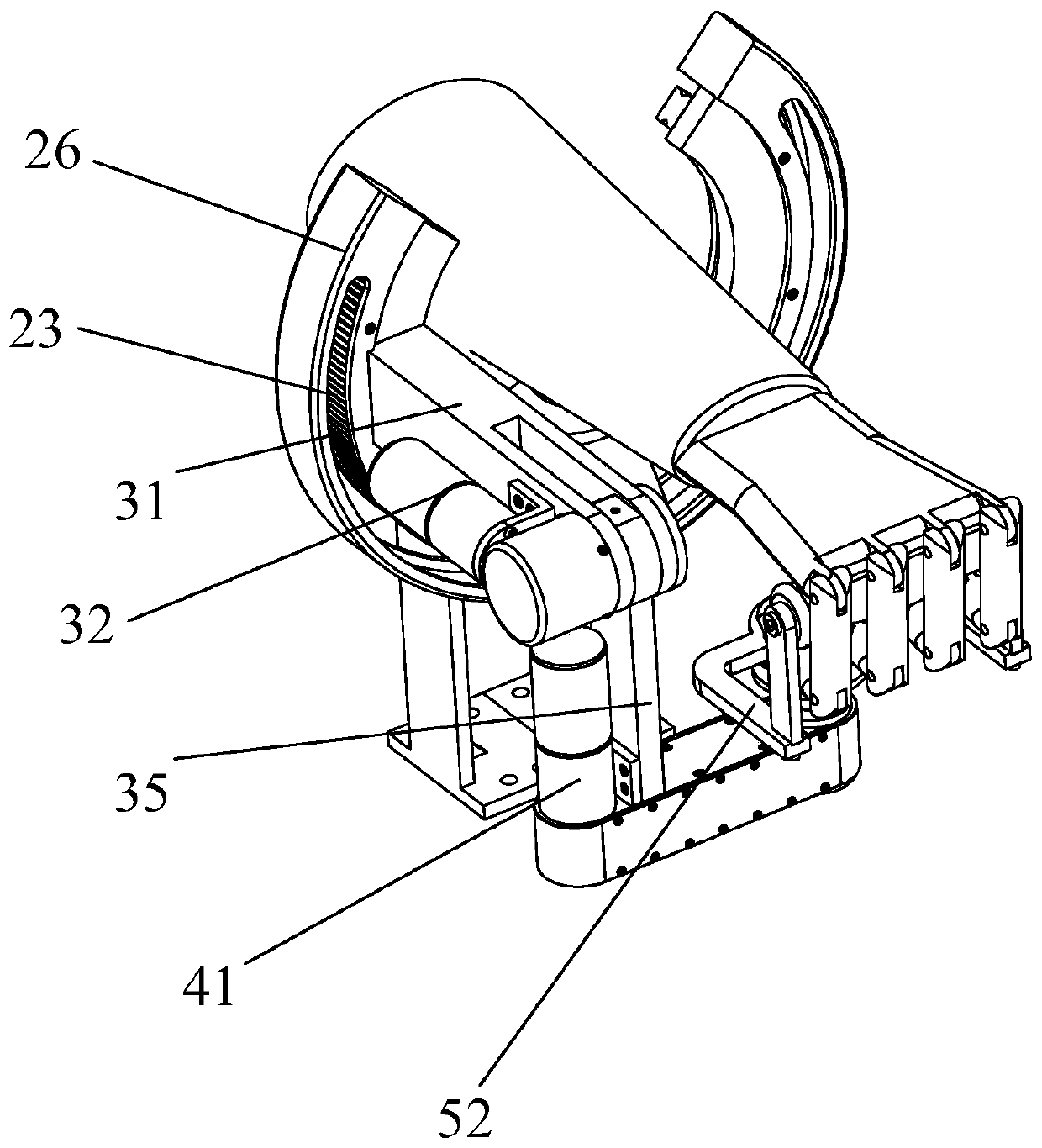 Wrist rehabilitation robot with three degrees of freedom