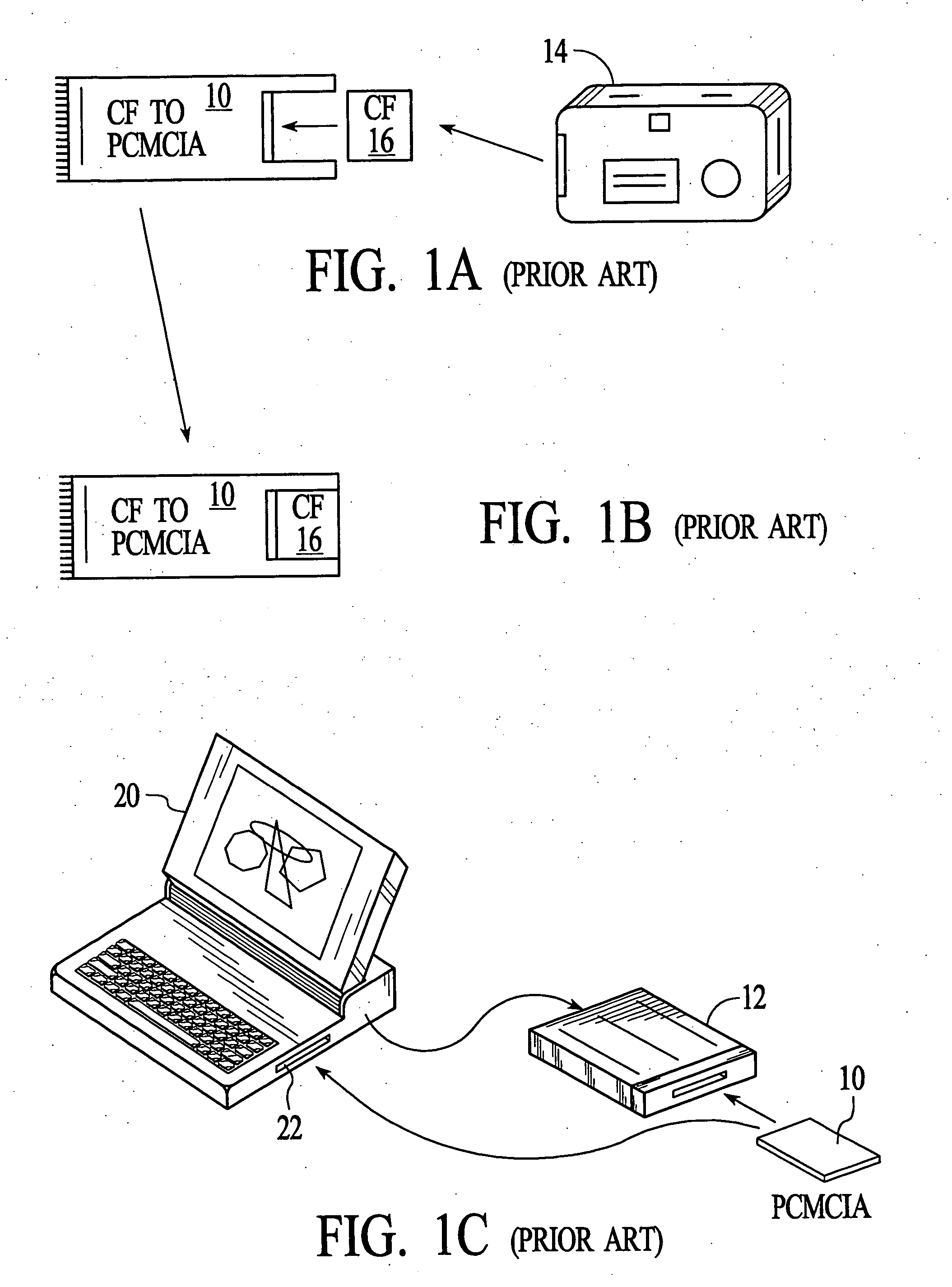 Flash toaster for reading several types of flash memory cards with or without a PC