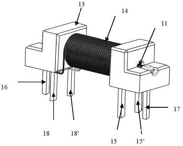 Magnetic probe and magnetic field sensor having same