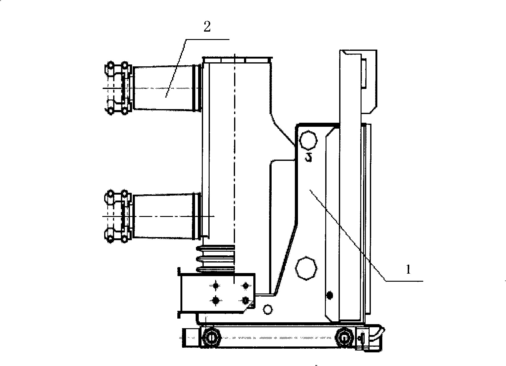 Intelligent self-diagnosis medium-pressure vacuum circuit breaker