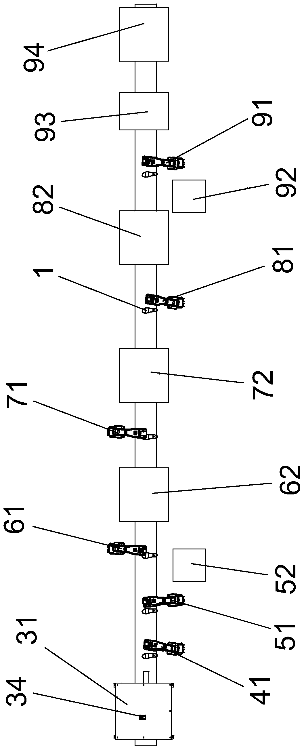 Glue spraying method based on mask vamp and automatic glue spraying system