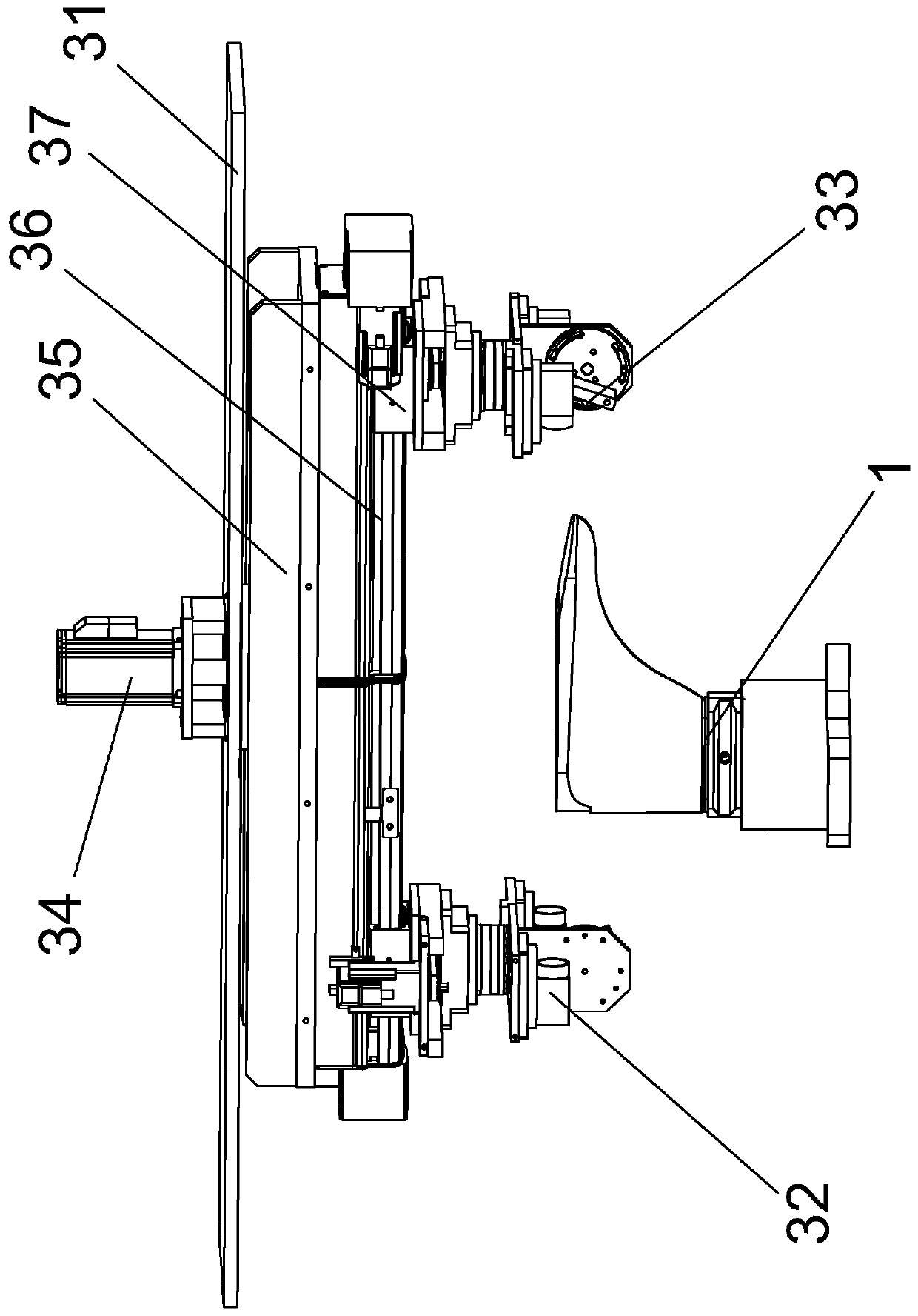 Glue spraying method based on mask vamp and automatic glue spraying system