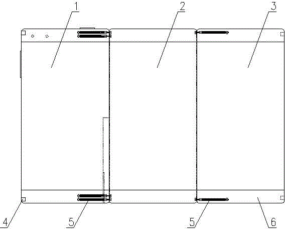 Foldable multi-screen machine