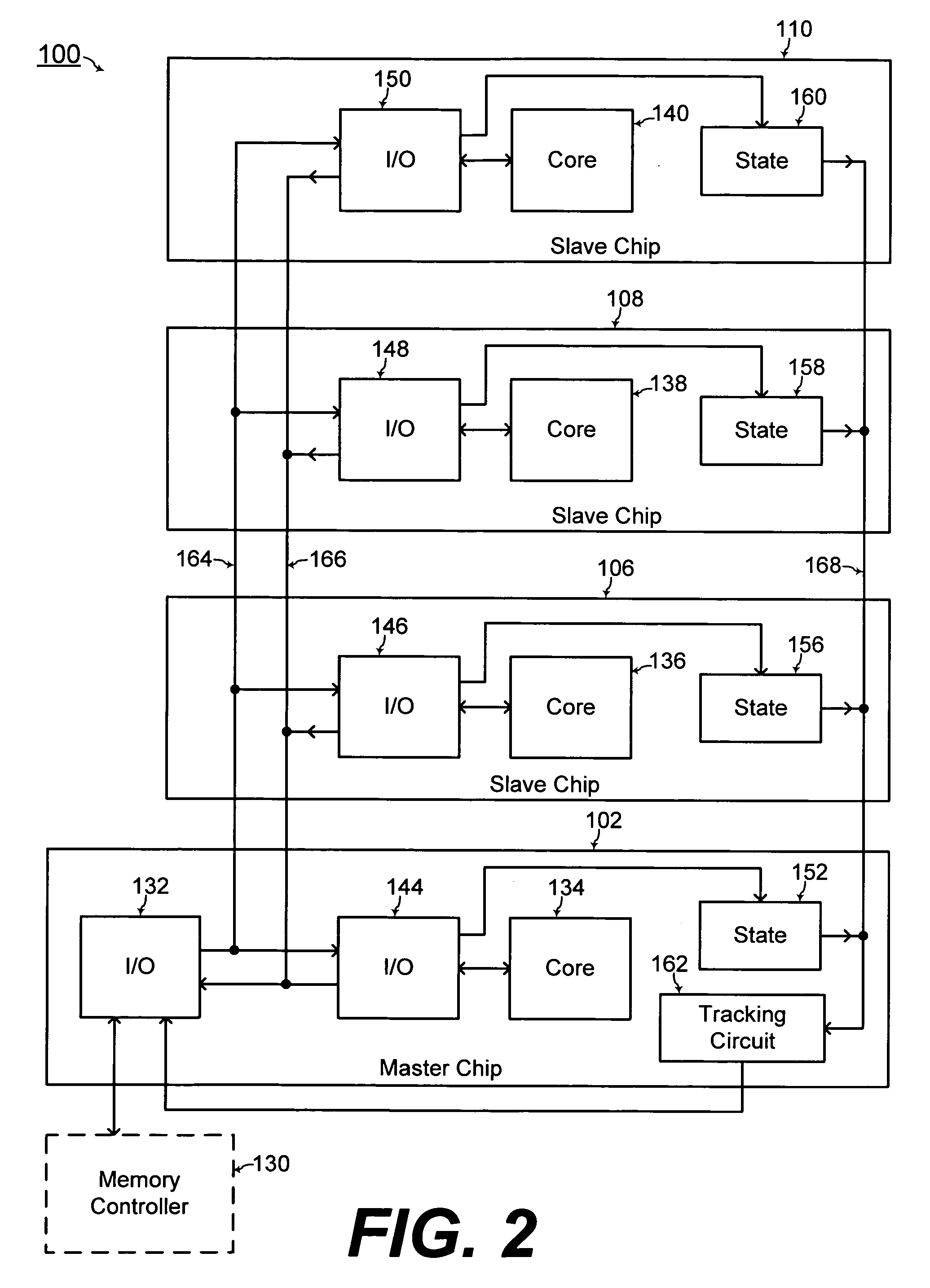 Stacked memory module and system