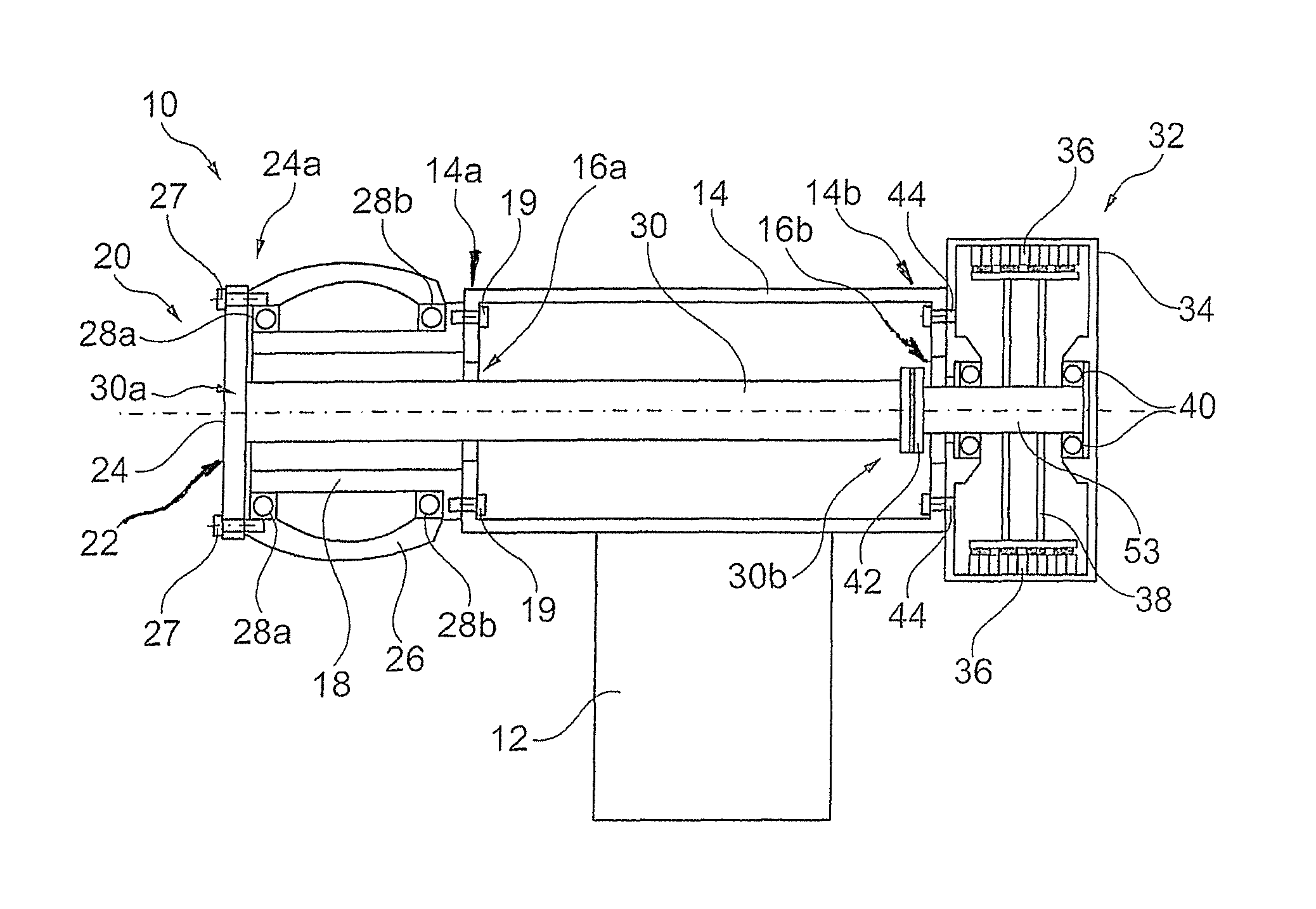 Flexible shaft wind turbine