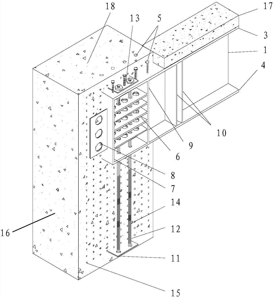 Abutment Connection Structure and Construction Method of Integral Composite Girder Seamless Bridge